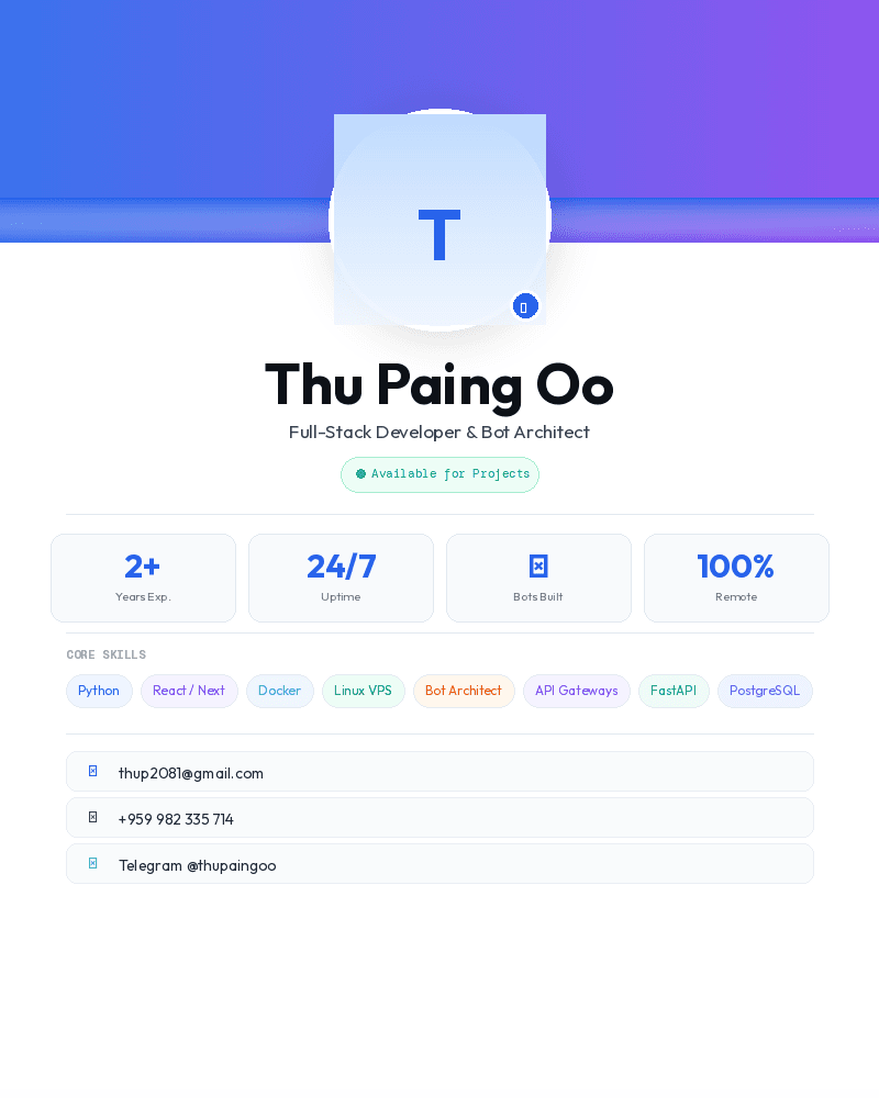 Thu Paing Oo